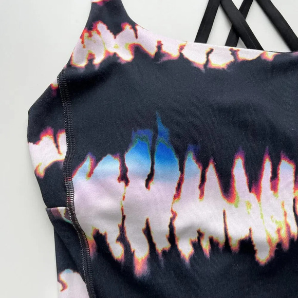 Lucy Let it Be Strappy Tie Dye Tank Top Small Athletic Yoga Running Training - Picture 9 of 16